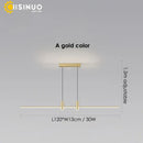 Modern minimalist black & gold adjustable led pendant light dining room