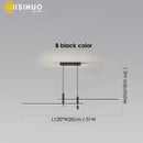 Modern minimalist black & gold adjustable led pendant light dining room