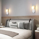 Modern minimalist black & gold frosted glass led wall lamp bedroom
