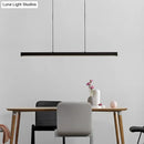 DecorBites™ Modern LED Acrylic Ceiling Light Bar in Black for Island - Width Options: 23.5"/31.5"/39