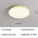 Modern minimalist black led ceiling light for bedroom with remote