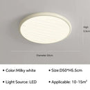 Modern minimalist black led ceiling light for bedroom with remote