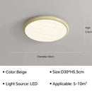 Modern minimalist black led ceiling light for bedroom with remote