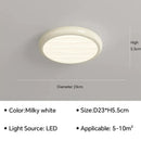 Modern minimalist black led ceiling light for bedroom with remote
