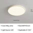 Modern minimalist black led ceiling light for bedroom with remote