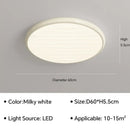 Modern minimalist black led ceiling light for bedroom with remote