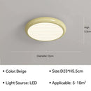 Modern minimalist black led ceiling light for bedroom with remote