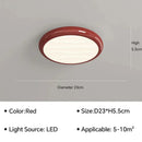 Modern minimalist black led ceiling light for bedroom with remote