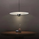 Modern minimalist black led pendant light for dining room