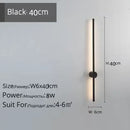 Modern minimalist black led strip wall lamp for staircase lighting