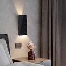 Modern minimalist black led wall lamp bedroom reading light