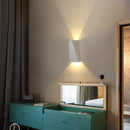 Modern minimalist black led wall lamp bedroom reading light