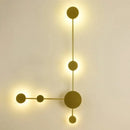 Modern minimalist black led wall lamp for living room geometric sconce