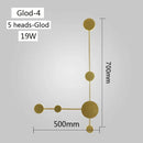 Modern minimalist black led wall lamp for living room geometric sconce