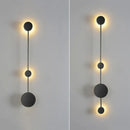 Modern minimalist black led wall lamp for living room geometric sconce