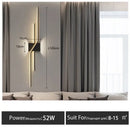 Modern minimalist black led wall lamp strip for living room