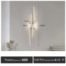 Modern minimalist black led wall lamp strip for living room