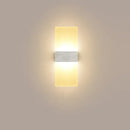 Modern minimalist black led wall light bedroom sconce