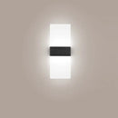 Modern minimalist black led wall light bedroom sconce