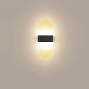 Modern minimalist black led wall light bedroom sconce