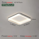 Modern minimalist black ring led ceiling lights bedroom lamp