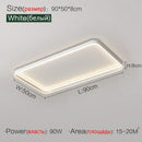 Modern minimalist black ring led ceiling lights bedroom lamp