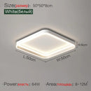 Modern minimalist black ring led ceiling lights bedroom lamp