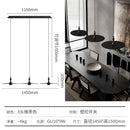 DecorBites™ Black Solid Wood Saucer Pendant Lights, LED GU10, Minimalist Design