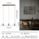 DecorBites™ Black Solid Wood Saucer Pendant Lights, LED GU10, Minimalist Design