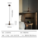 DecorBites™ Black Solid Wood Saucer Pendant Lights, LED GU10, Minimalist Design