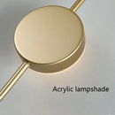 Modern minimalist black triple circle led wall light bedroom sconce