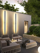 DecorBites™ Black Waterproof LED Wall Light | Minimalist Outdoor Garden Balcony Terrace Decor