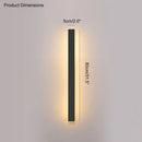DecorBites™ Black Waterproof LED Wall Light | Minimalist Outdoor Garden Balcony Terrace Decor
