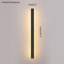 DecorBites™ Black Waterproof LED Wall Light | Minimalist Outdoor Garden Balcony Terrace Decor