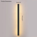 DecorBites™ Black Waterproof LED Wall Light | Minimalist Outdoor Garden Balcony Terrace Decor