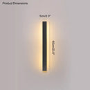 DecorBites™ Black Waterproof LED Wall Light | Minimalist Outdoor Garden Balcony Terrace Decor