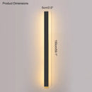 DecorBites™ Black Waterproof LED Wall Light | Minimalist Outdoor Garden Balcony Terrace Decor