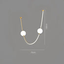 Modern minimalist black & white colorized led dimmable ceiling chandelier dining room