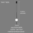 Modern minimalist black & white creative led chandeliers living room