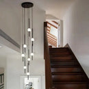 Modern minimalist black & white creative led chandeliers living room