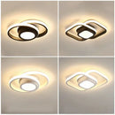 Modern minimalist black & white led ceiling lamp bedroom lighting