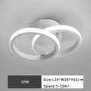 Modern minimalist black & white led ceiling lamp bedroom lighting