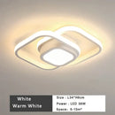Modern minimalist black & white led ceiling lamp bedroom lighting