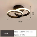 Modern minimalist black & white led ceiling lamp bedroom lighting