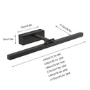 Modern minimalist black & white led wall lamp bedroom mirror light