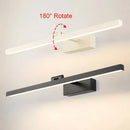 Modern minimalist black & white led wall lamp bedroom mirror light