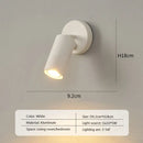 Modern minimalist black & white led wall lamp bedroom spotlight