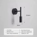 Modern minimalist black & white led wall lamp bedroom spotlight