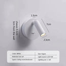 Modern minimalist black & white led wall lamp bedroom spotlight