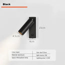 Modern minimalist black & white led wall light bedroom spotlight